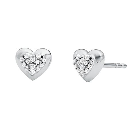 ebay michael kors earrings|michael kors silver heart earrings.